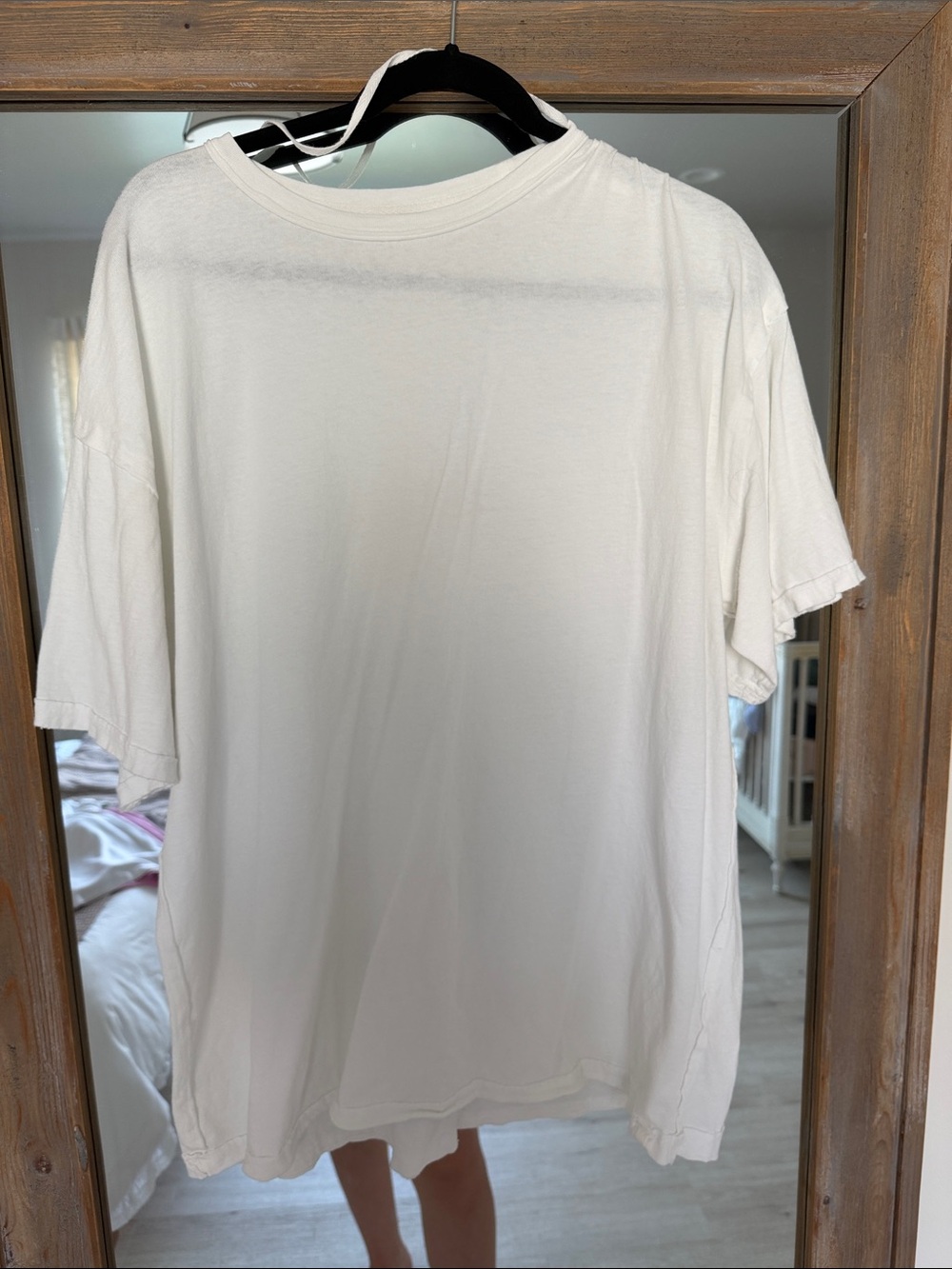 Free People Oversized White Tee